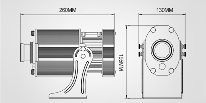 80w rotating gobo light